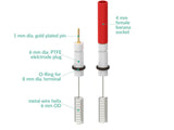 Metal Wire Auxiliary Electrode - PTFE 50Hx15 0.6/250 Mm