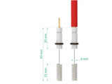 Metal Wire Auxiliary Electrode - PTFE 50Hx15 0.6/250 Mm