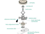 Raman Three-Electrode Battery Cell – Compression Controlled