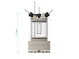 Two-Compartment Bottom Mount Front Contact Electrochemical Cell Setup