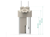 Electrosynthesis Reactor D-Series/Septa, 30 MM OD, Divided Cell, 5-Port