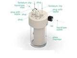 Electrosynthesis Reactor D-Series, 30 Mm Od, Divided Cell, 5-Port