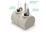 Magnetic Mount Electrochemical H-Cell