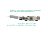 Back-Microscopy Electrochemical Flow Cell, Volume: 1.75 Ml Setup