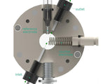 Spectro-Electrochemical Flow Cell Magnetic Mount Setup