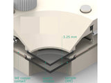 Raman Electrochemical Flow Cell, Active Area: 3.5 Cm2, Volume: 4.5 Ml