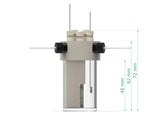 Electrosynthesis Reactor D-Series, 30 Mm Od, Divided Cell, 5-Port