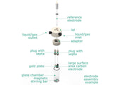 Electrosynthesis Reactor C-Series, 20 Mm Od, 3-Port