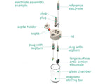 Electrosynthesis Reactor A-Series/Septa, 30 Mm Od, 5-Port