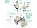 Electrosynthesis Reactor E-Series, Divided Cell, 2X4-Port