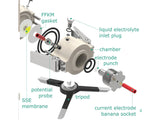 Metal-Ion 4-Point Electrochemical Impedance Spectroscopy Cell, Model A