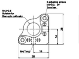 MSE PRO 2-Axis Kinematic Optical Lens Mount with M12 Threads