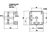 MSE PRO 2-Axis Kinematic Optical Lens Mount with M6 Threads