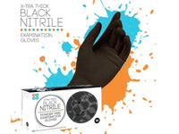 A.S.A.P. X-Tra Thick Black Nitrile Exam Gloves, 1000PK