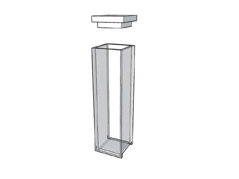 MSE PRO Standard Cuvettes With Lid, 50mm Path Length, ES Quartz Glass (190 nm - 2500 nm)