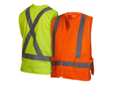 PYRAMEX Vests RCA25SE Series Working Vests, PK of 12