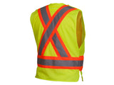 PYRAMEX Vests RCA27SE Series Working Vests, PK of 12