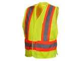 PYRAMEX Vests RCA27SE Series Working Vests, PK of 12