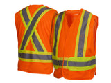 PYRAMEX Vests RCA27SE Series Working Vests, PK of 12