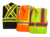 PYRAMEX Vests RCZ24 Series Working Vests, PK of 12