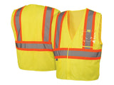 PYRAMEX Vests RVHL27 Series Working Vests, PK of 12