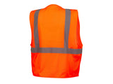 PYRAMEX Vests RVZ21CP Series Working Vests, PK of 12