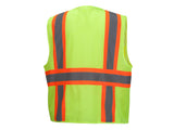 PYRAMEX Vests RVZ23 Series Working Vests, PK of 12