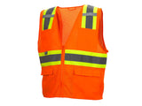 PYRAMEX Vests RVZ23 Series Working Vests, PK of 12