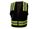 PYRAMEX Vests RVZ24CP Series Working Vests, PK of 12