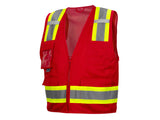 PYRAMEX Vests RVZ24CP Series Working Vests, PK of 12