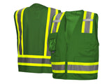 PYRAMEX Vests RVZ24CP Series Working Vests, PK of 12