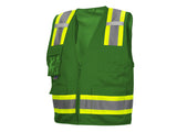 PYRAMEX Vests RVZ24CP Series Working Vests, PK of 12