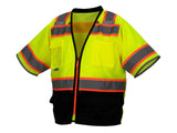 PYRAMEX Vests RVZ37B Series Working Vests, PK of 12