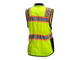 PYRAMEX Vests RVZF61 Series Women's Vest Working Vests, PK of 12