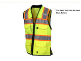 PYRAMEX Vests RVZF61 Series Women's Vest Working Vests, PK of 12