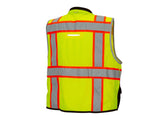 PYRAMEX Vests RVZT44B Series Working Vests, PK of 12