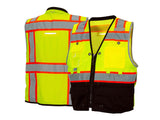 PYRAMEX Vests RVZT44B Series Working Vests, PK of 12