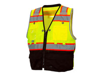 PYRAMEX Vests RVZT44B Series Working Vests, PK of 12