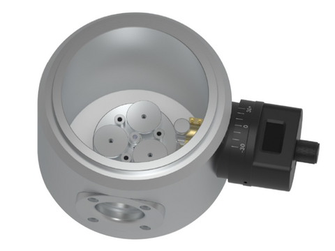 Rotary-Tilting Sample Stage for Ion Sputtering Coater