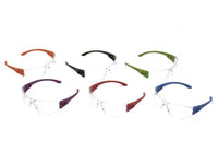 PYRAMEX Frameless TruLock™ Assorted Temple Colors Safety Glasses, PK of 12