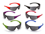 PYRAMEX Frameless TruLock™ Assorted Temple Colors Safety Glasses, PK of 12