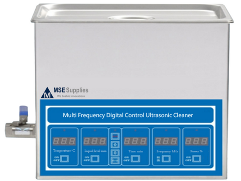 MSE PRO Multi Frequency Digital Ultrasonic Cleaner with Heater, 27L Capacity, 45kHz/80kHz/100kHz