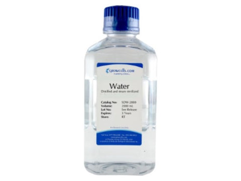 Growcells Water - Sterile, Distilled and Autoclaved