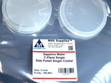 MSE PRO 2 inch Sapphire Wafer C-Plane Single or Double Side Polish Al<sub>2</sub>O<sub>3</sub> Single Crystal - MSE Supplies LLC