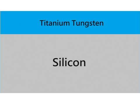 MSE PRO 4 inch Titanium Tungsten (TiW) Thin Film on Silicon Wafer