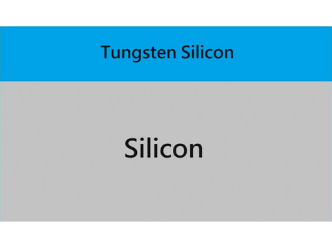 MSE PRO 4 inch Tungsten Silicon (WSi) Thin Film on Silicon Wafer