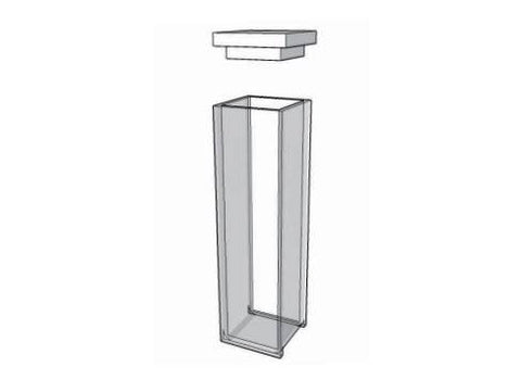 MSE PRO Standard Cuvettes With Lid, 100mm Path Length, Optical Glass (340nm-2500nm)