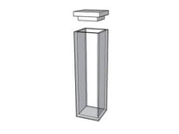 MSE PRO Standard Flat-Bottom Cuvettes With Lid, 100mm Path Length, IR Quartz Glass (250nm-3500nm)