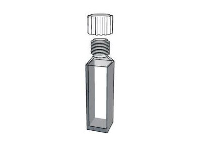 MSMSE PRO Rectangular Cuvettes With Screw Cap, 10mm Path Length, IR Quartz Glass (250nm-3500nm)