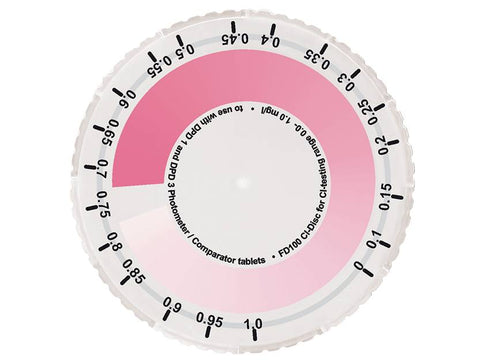 MSE PRO Disc (Comparator) for Chlorine (LR / 0.0 - 1.0 mg/l)